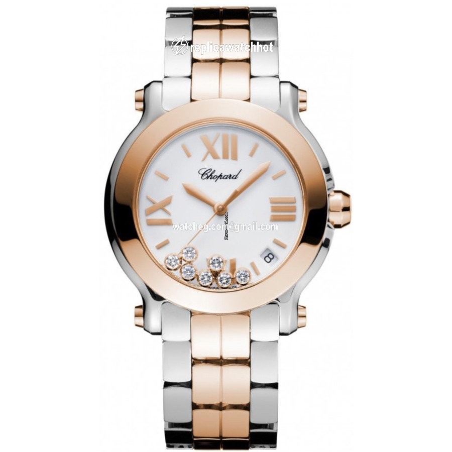 Chopard Happy Sport Womens watch Quartz Gold Steel 278488-9002