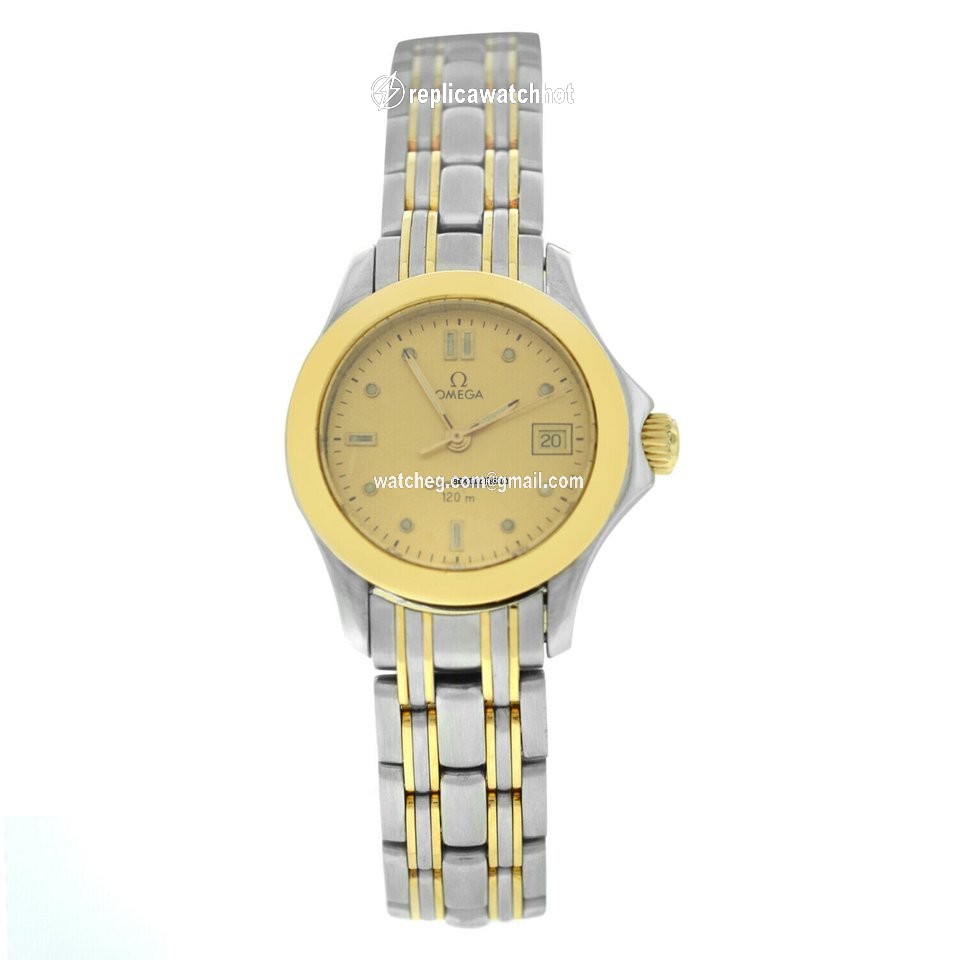 Omega Seamaster Womens watch Quartz Gold Steel 2371.10