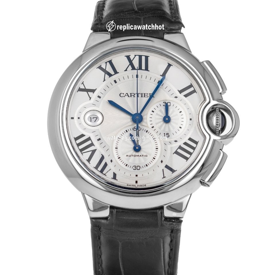 Cartier Ballon Bleu 44mm Mens watch Unisex Automatic Steel W6920003  3109