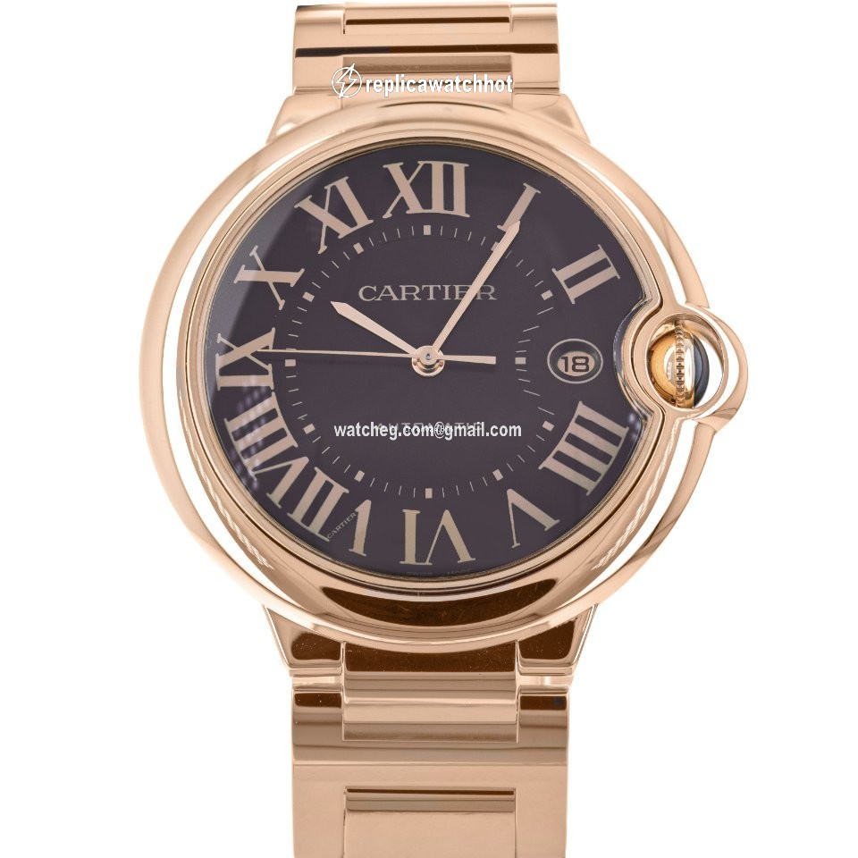 Cartier Ballon Bleu 42mm Mens watch Unisex Automatic Rose gold W6920036  2999