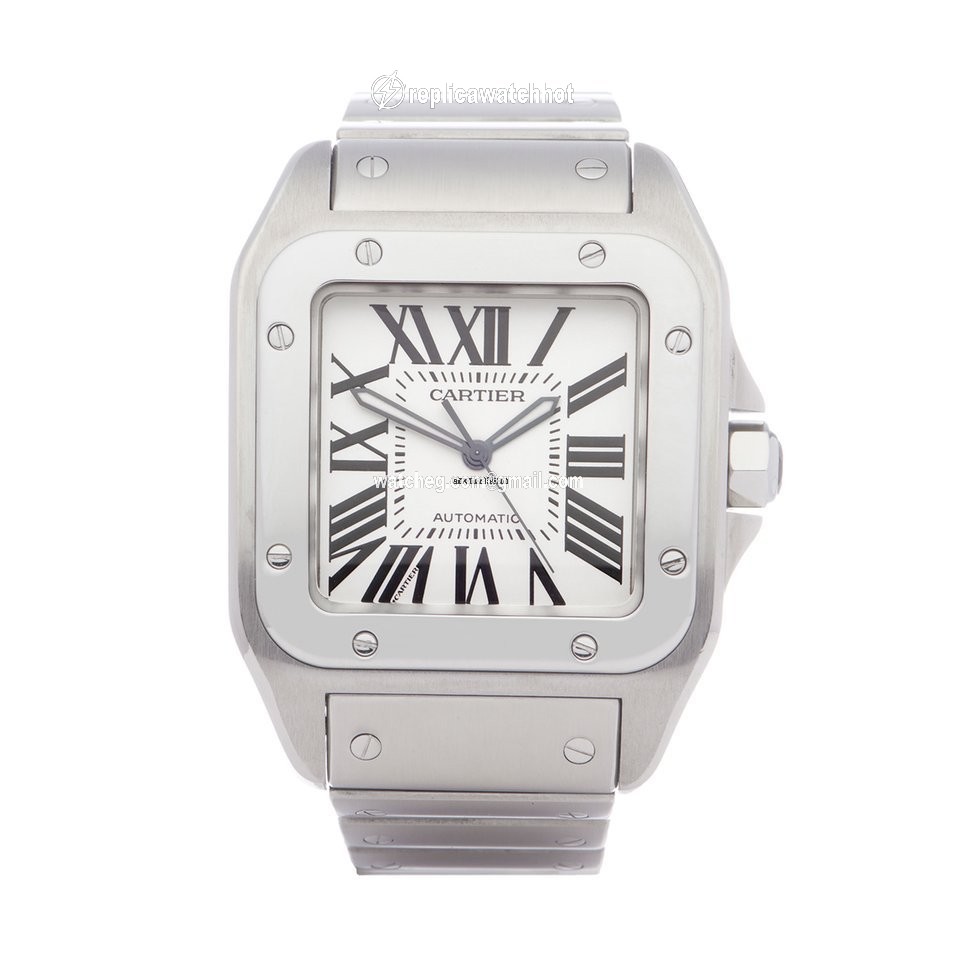 Cartier Santos 100 Mens watch Unisex Automatic Steel W200737G or 2656