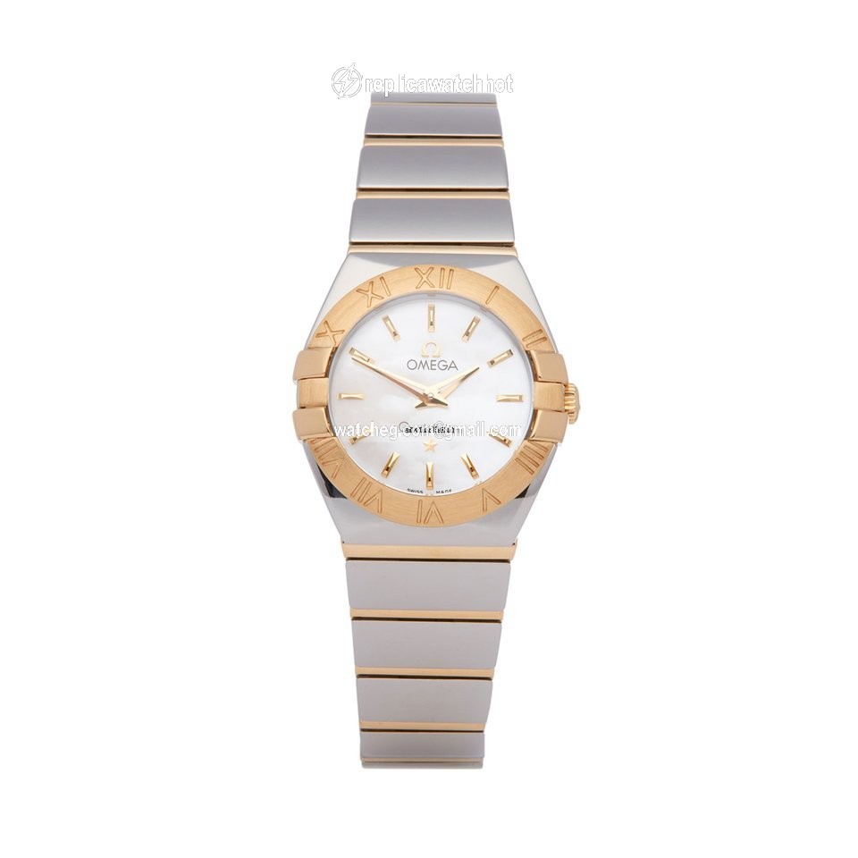 Omega Constellation Quartz Womens watch Quartz Gold Steel 123.20.24.60.05.002