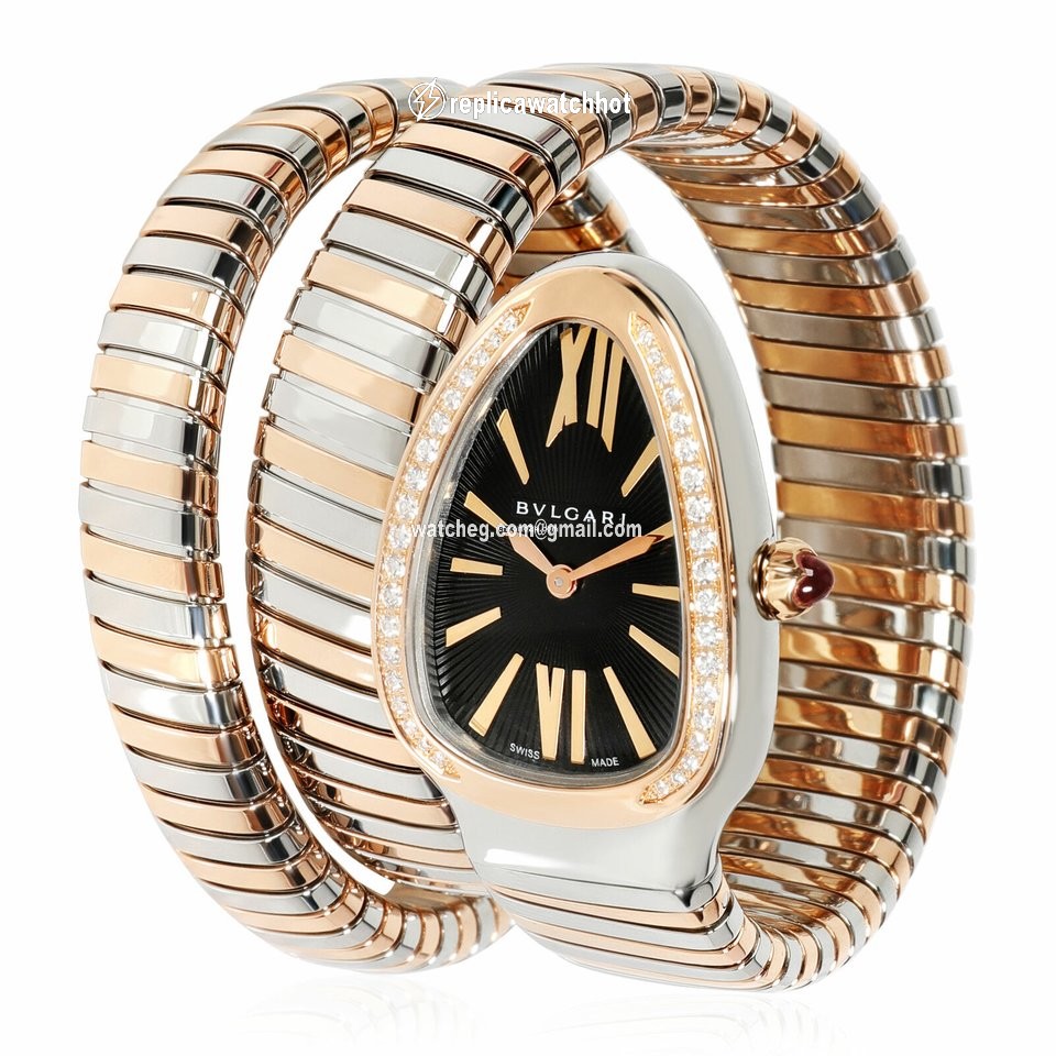 Bulgari Serpenti Womens watch Quartz Gold Steel 102099 SP 35 SPG