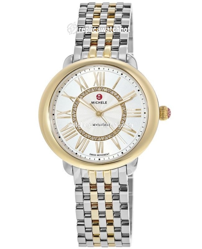 Michele Serein Womens watch Quartz Gold Steel MWW21B000148