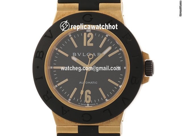 Bulgari Diagono Mens watch Unisex Automatic Yellow gold AL38G