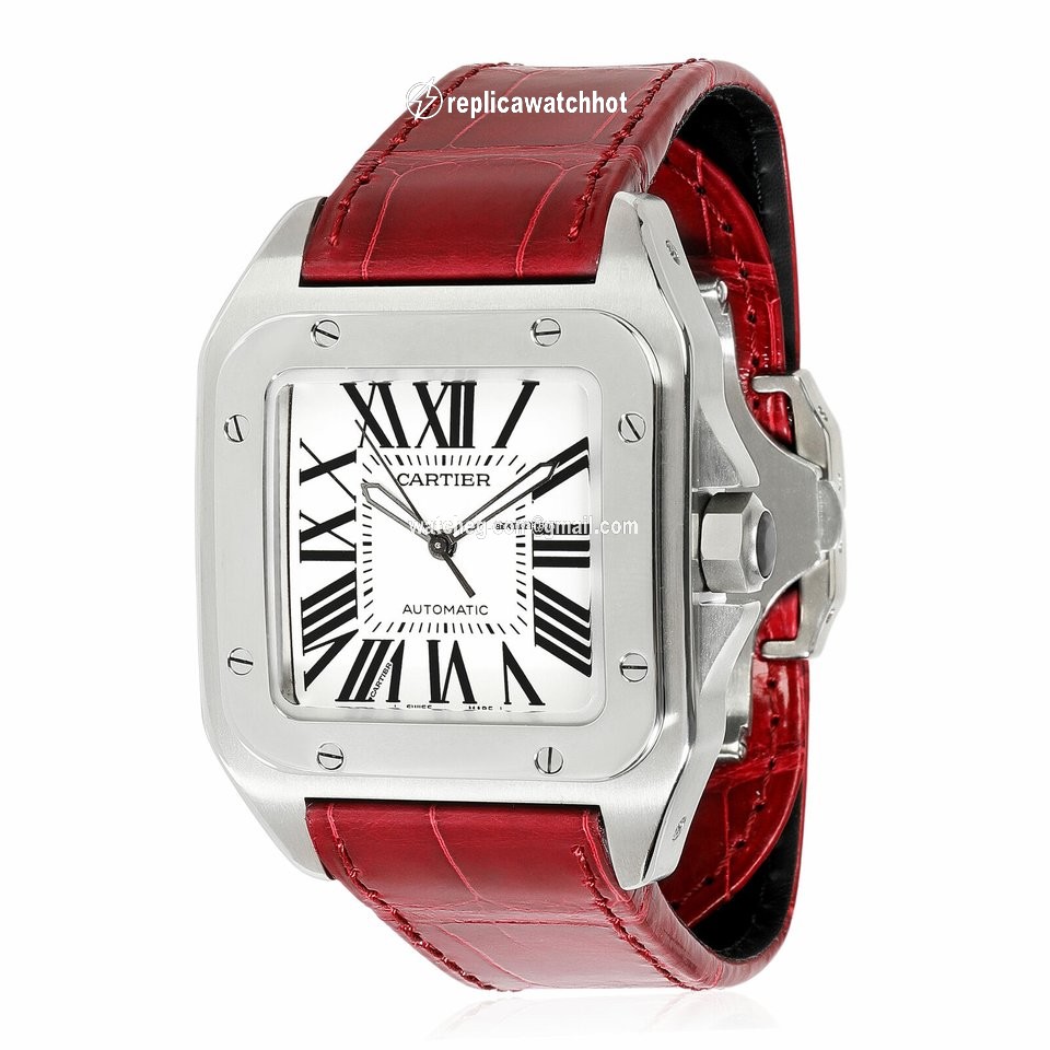 Cartier Santos 100 Mens watch Unisex Automatic Steel 100 W20073X8