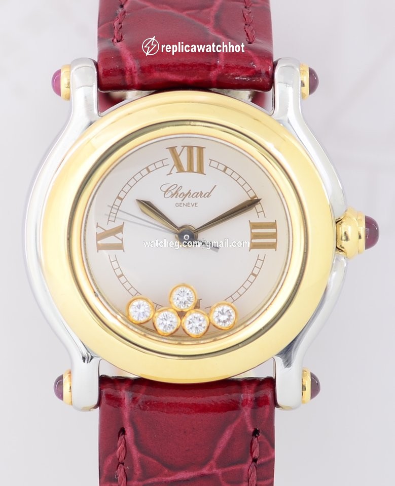 Chopard Happy Sport Womens watch Quartz Gold Steel 27 8246-21