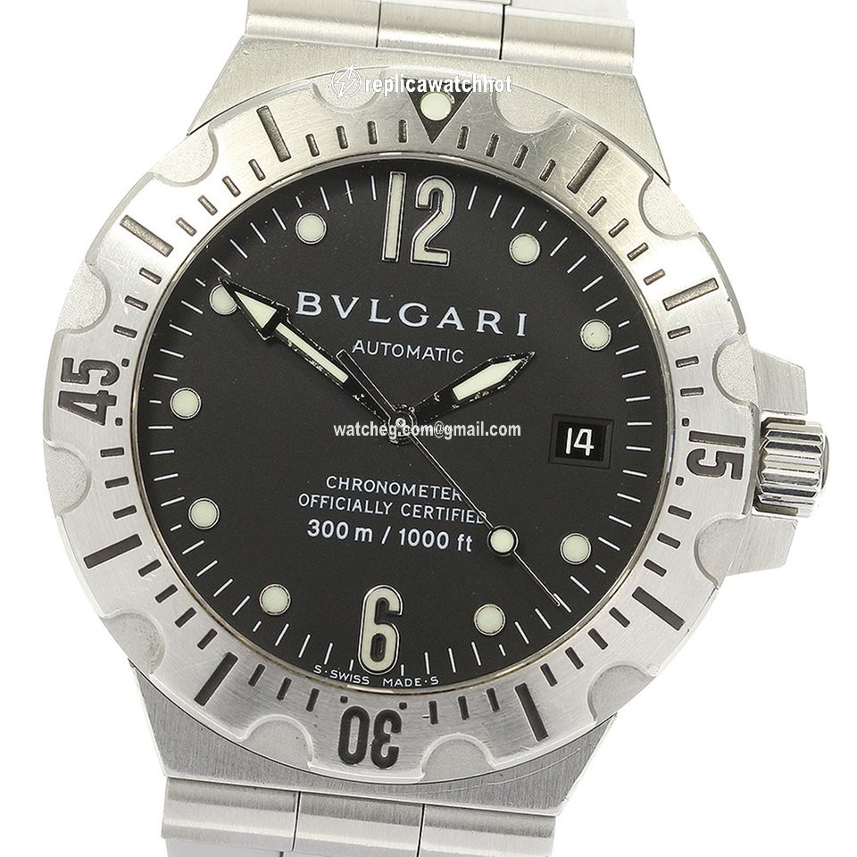 Bulgari Diagono Mens watch Unisex Automatic Steel SD40S