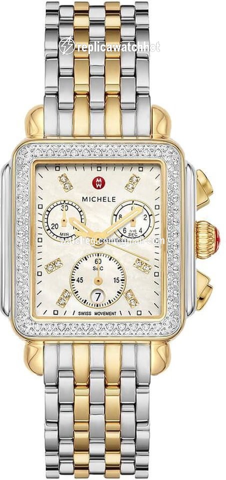 Michele Deco Womens watch Quartz Yellow gold MWW06A000776
