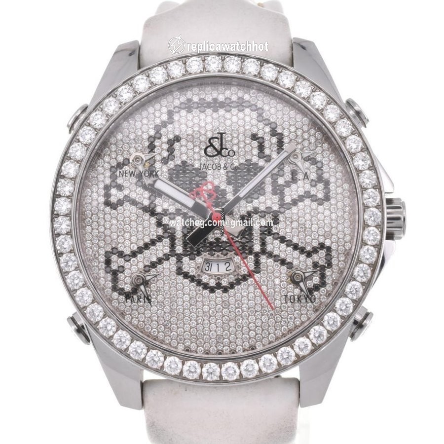 Jacob & Co. Mens watch Unisex Quartz Steel JC-SKULLD