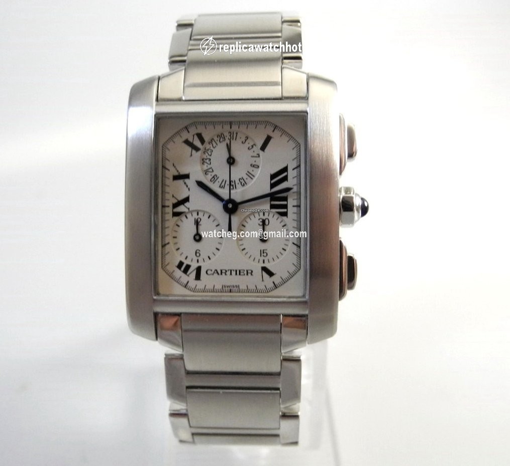 Cartier Tank Francaise Mens watch Unisex Quartz Steel Ref.Nr.2303