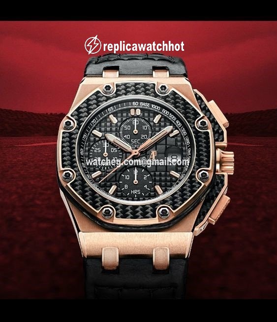 Audemars Piguet Royal Oak Offshore Chronograph Mens watch Unisex Automatic Rose gold 26030RO.00.D001IN.01 26030RO.OO.D001IN.01