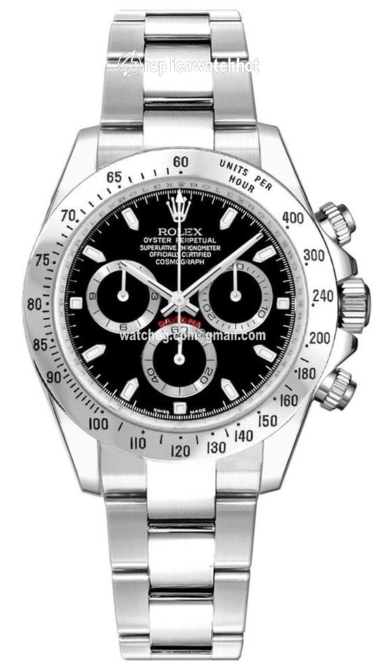 Rolex Daytona Mens watch Unisex Steel Automatic 116520 blk