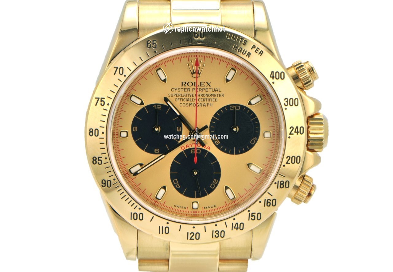 Rolex Daytona Mens watch Unisex Yellow gold Automatic 116528 pn