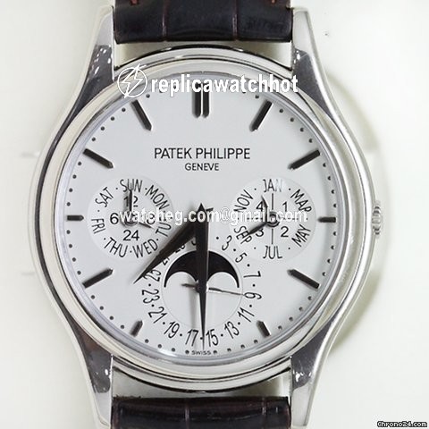 Patek Philippe Perpetual Calendar Mens watch Unisex Automatic White gold 5140G