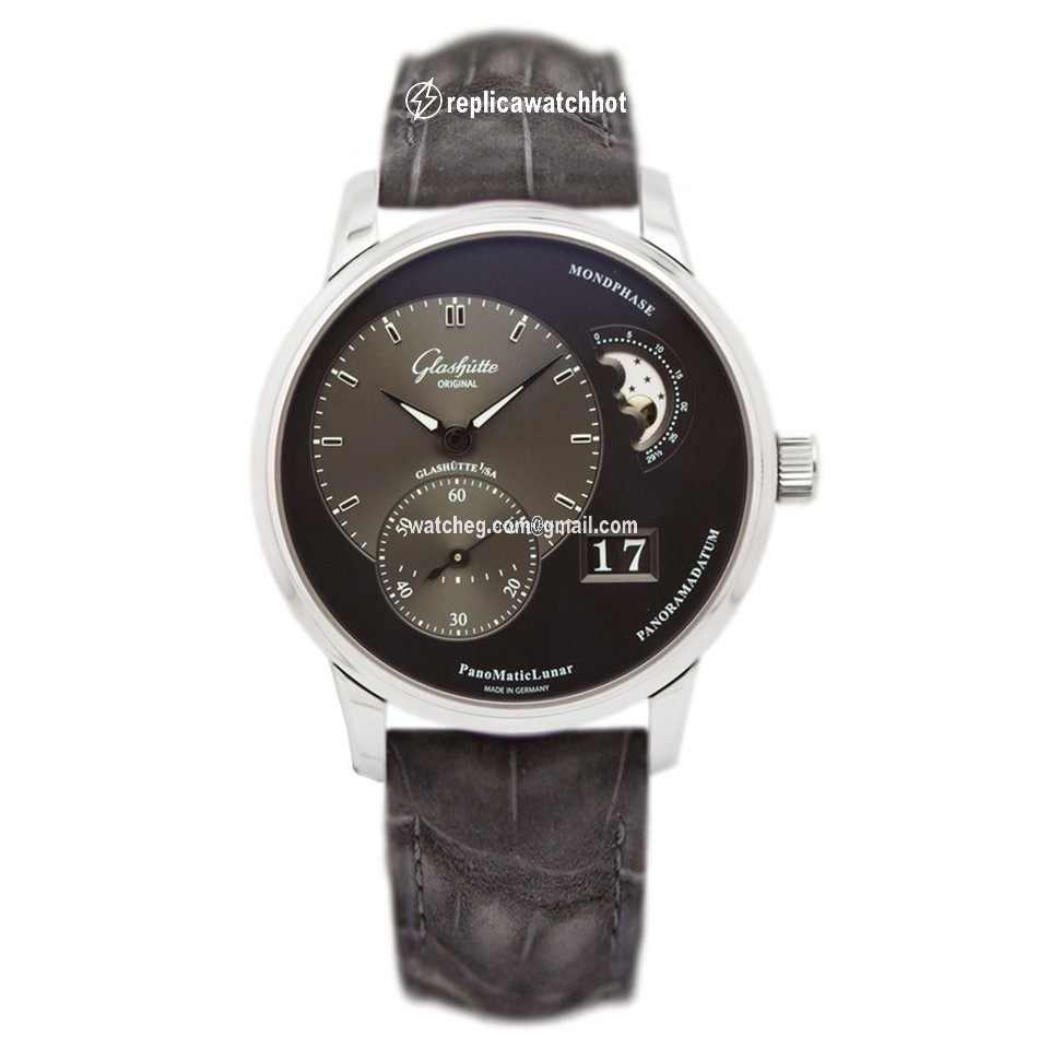 Glashtte Original PanoMaticLunar Mens watch Unisex Automatic Steel 1-90-02-43-32-05 or 90-02-43-32-05