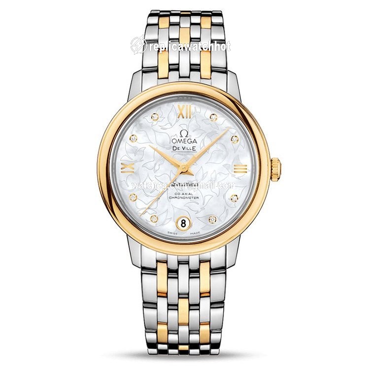 Omega De Ville Prestige Womens watch Automatic Gold Steel 424.20.33.20.55.002