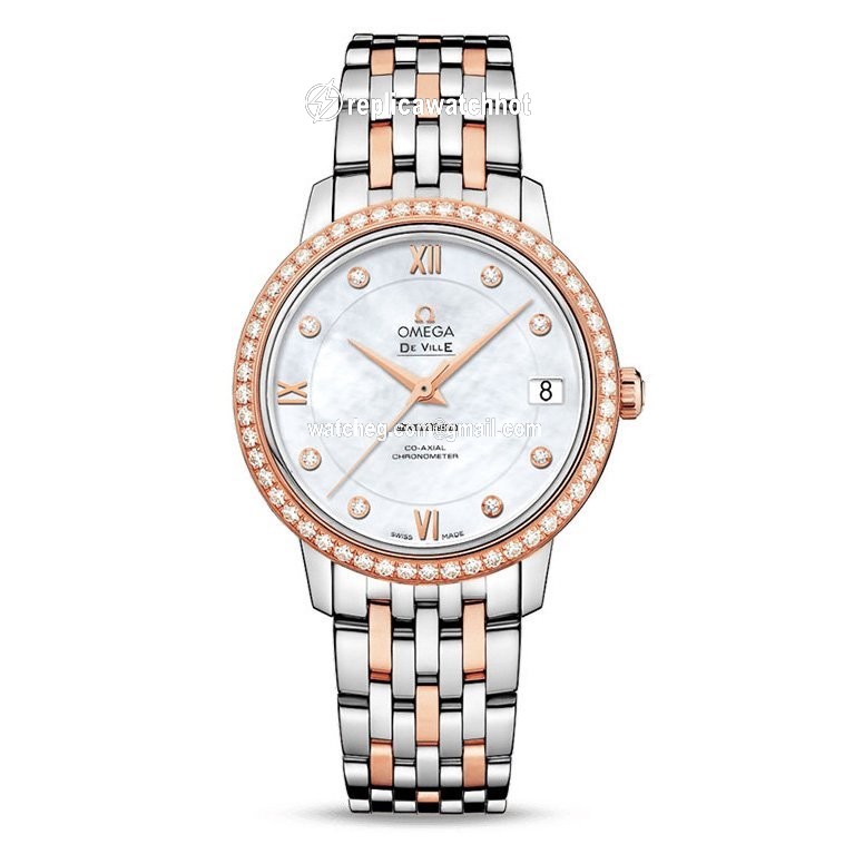 Omega De Ville Prestige Womens watch Automatic Gold Steel 424.25.33.20.55.002