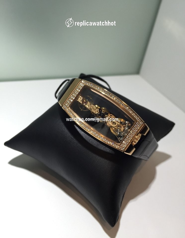 Corum Miss Golden Bridge Womens watch Manual winding Rose gold B113 00824 - 113.102.85 0001 0000