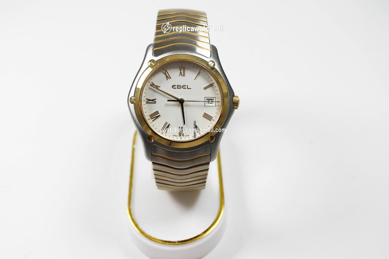 Ebel Classic Mens watch Unisex Quartz Gold Steel 1255F41