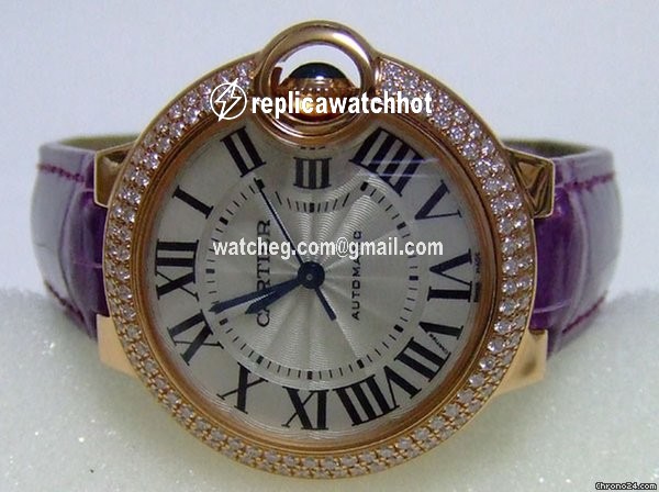 Cartier Ballon Bleu 33mm Womens watch Automatic Rose gold WE902036