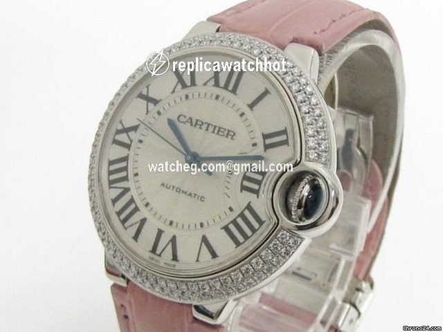 Cartier Ballon Bleu 36mm Womens watch Automatic White gold WE900651