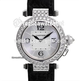 Cartier Pasha Womens watch Quartz White gold WJ11922G