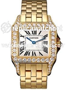Cartier Santos Demoiselle Womens watch Quartz Yellow gold WF9002Y7
