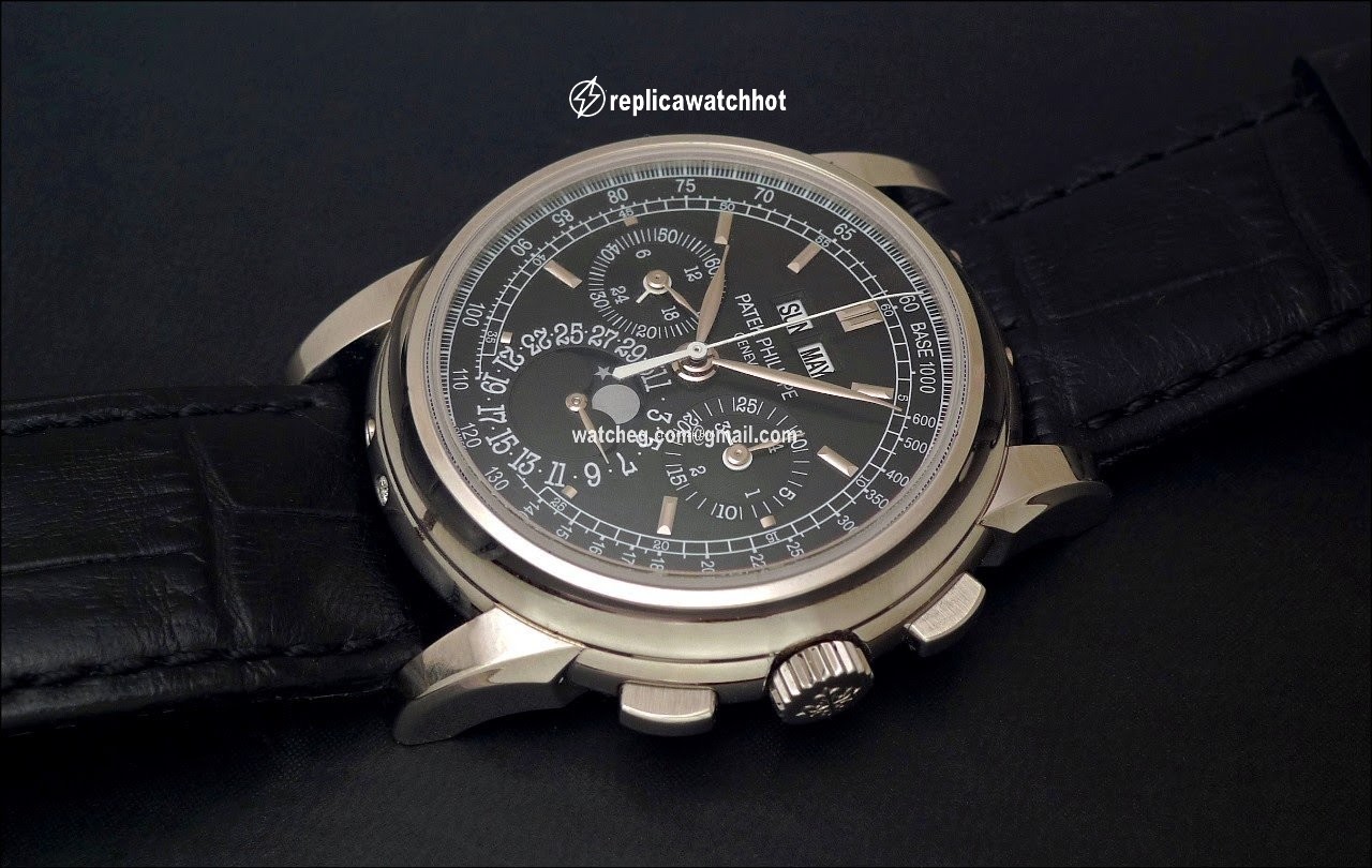 Patek Philippe Perpetual Calendar Chronograph Manual winding Platinum 5970P
