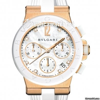 Bulgari Diagono Womens watch Automatic Rose gold DGP37WGCVDCH 8