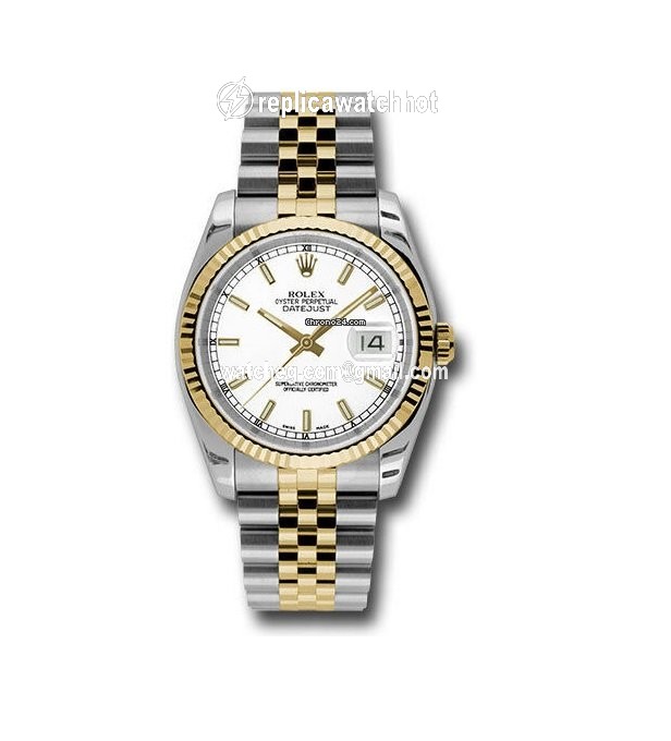 Rolex Datejust 36 Gold Steel Automatic 116233 ssj