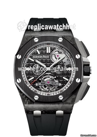 Audemars Piguet Royal Oak Offshore Tourbillon Chronograph Mens watch Unisex Automatic Carbon 26550AU.OO.A002CA.01