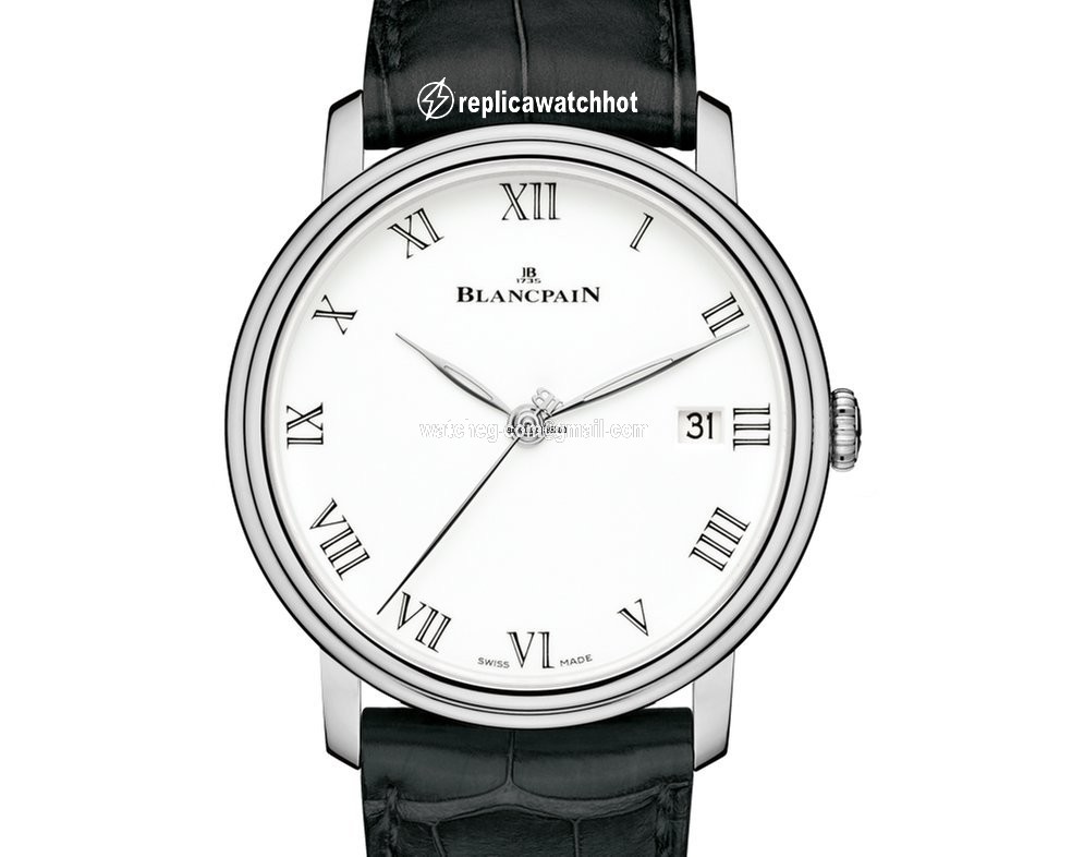 Blancpain Villeret Mens watch Unisex Automatic White gold 6630-1531-55B