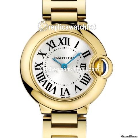 Cartier Ballon Bleu 28mm Womens watch Quartz Yellow gold W69001Z2