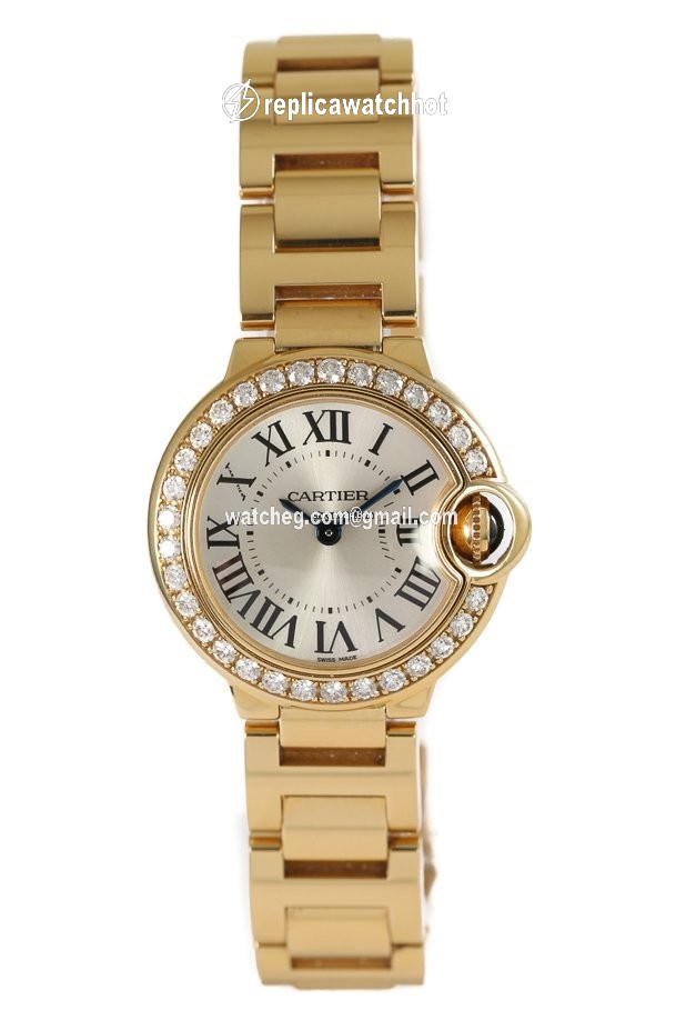 Cartier Ballon Bleu 28mm Womens watch Quartz Yellow gold WE9001Z3