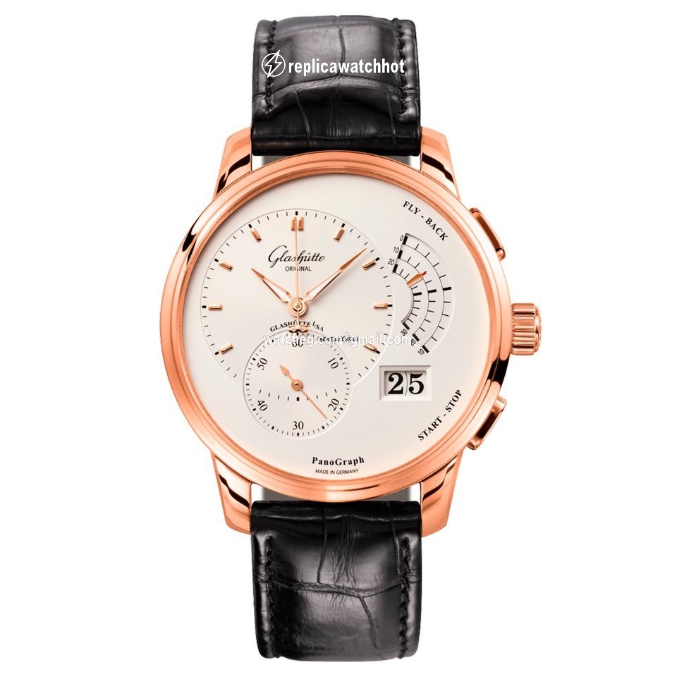 Glashtte Original PanoGraph Mens watch Unisex Manual winding Rose gold 1-61-03-25-15-50 or 61-03-25-15-50