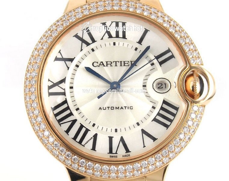 Cartier Ballon Bleu 42mm Mens watch Unisex Automatic Rose gold WE9008Z3