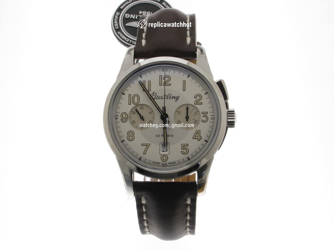 Breitling Transocean Chronograph 1915 Mens watch Unisex Automatic Steel AB141112 G799 437X