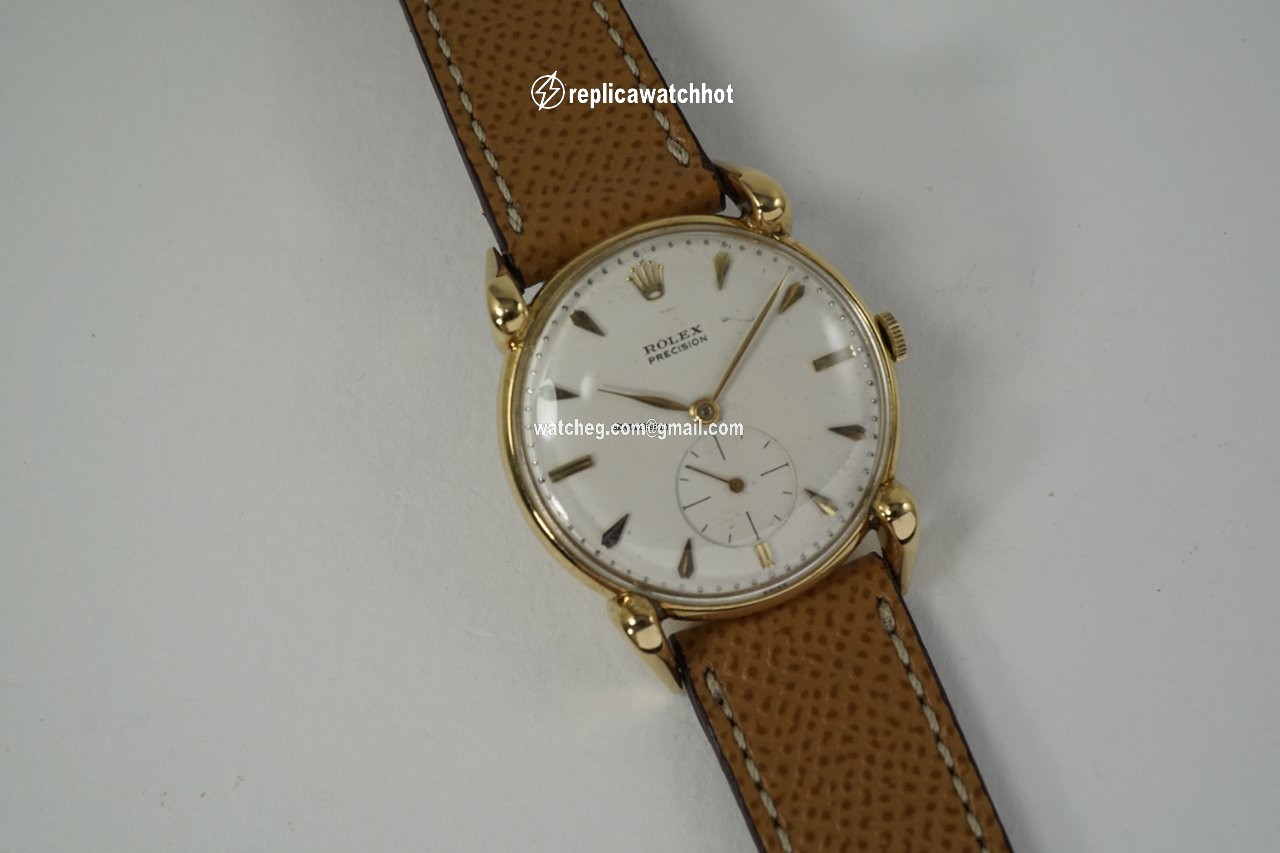 Rolex Precision Mens watch Unisex Yellow gold Manual winding 4332