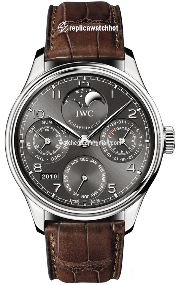 IWC Portuguese Perpetual Calendar Mens watch Unisex Automatic White gold IW502307