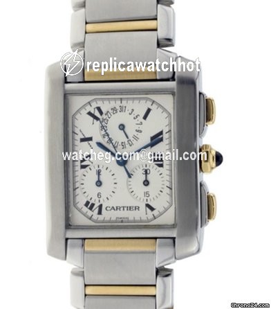 Cartier Tank Francaise Womens watch Quartz Gold Steel CRW51004Q4