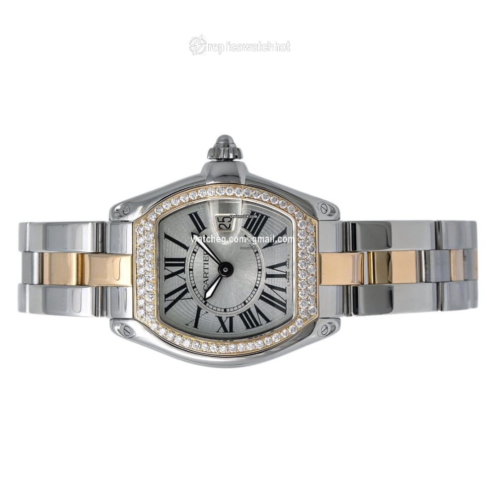 Cartier Roadster Womens watch Quartz Gold Steel W62026Y4