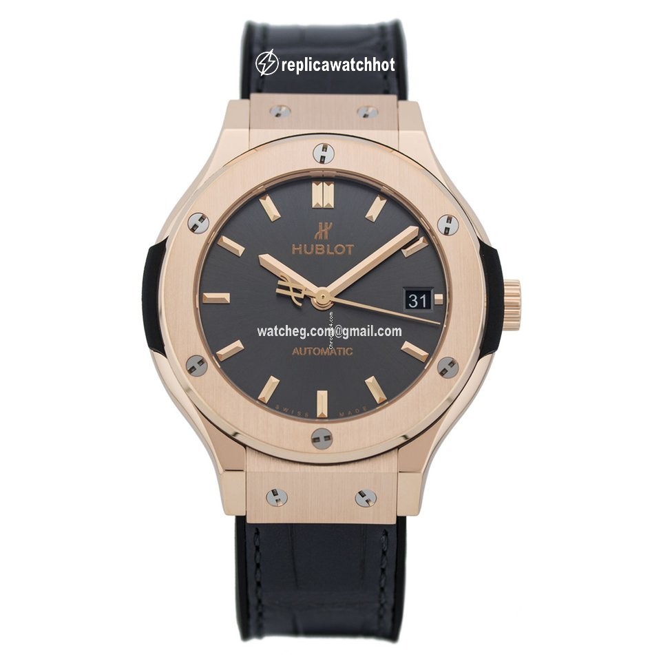 Hublot Classic Fusion Racing Grey Mens watch Unisex Automatic Rose gold 565.OX.7081.LR