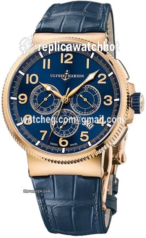 Ulysse Nardin Marine Chronograph Mens watch Unisex Automatic Rose gold 1506-150.63