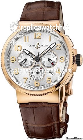 Ulysse Nardin Marine Chronograph Mens watch Unisex Automatic Rose gold 1506-150.61