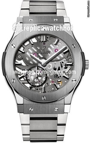 Hublot Classic Fusion Ultra-Thin Mens watch Unisex Manual winding Titanium 545.NX.0170.NX