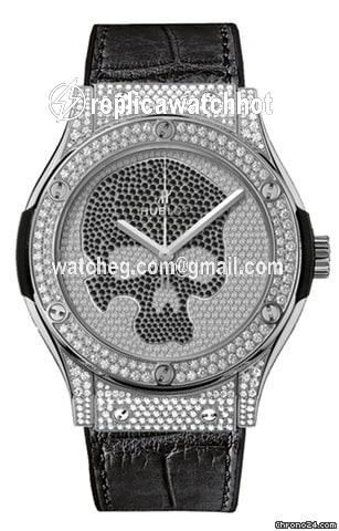 Hublot Classic Fusion 45, 42, 38, 33 mm Mens watch Unisex Automatic Titanium 511.NX.9000.LR.1704.SKULL