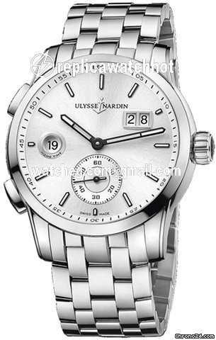 Ulysse Nardin Dual Time Mens watch Unisex Automatic Steel 3343-126-7.91