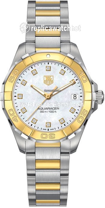 TAG Heuer Aquaracer Lady Womens watch Quartz Gold Steel WAY1351.BD0917