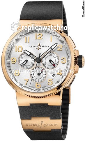 Ulysse Nardin Marine Chronograph Mens watch Unisex Automatic Rose gold 1506-150-3.61
